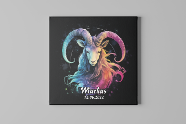 Leinwandbild - Sternzeichen Steinbock01